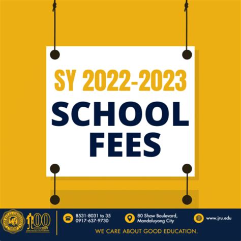 SCHEDULE OF TUITION & OTHER FEES SY 2022.